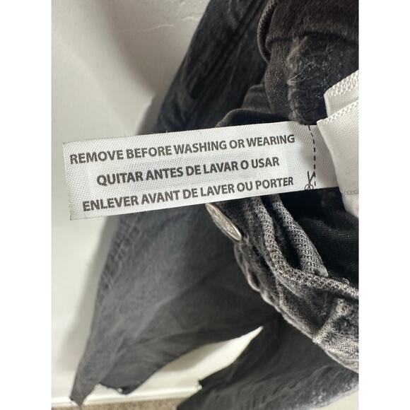 Madewell Women's Washed Black The Perfect Vintage Straight Denim Jeans size 27 - Picture 9 of 13